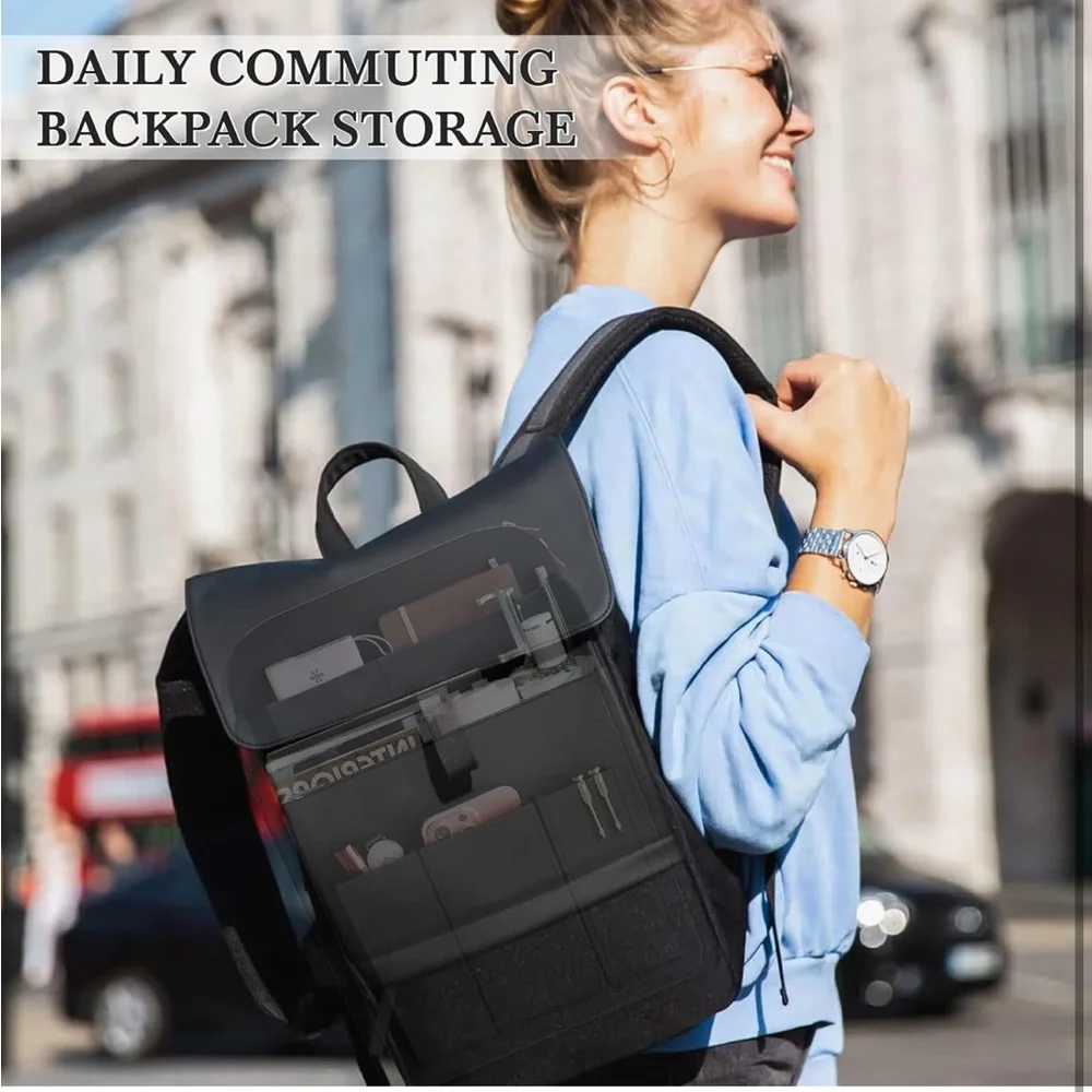 APSOONSELL Backpack Organizer Insert, Felt Bag Organizer For Rucksack Shoulder L